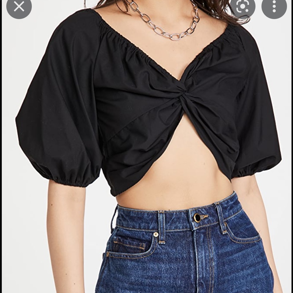 Caroline constas black crop top. Never been worn